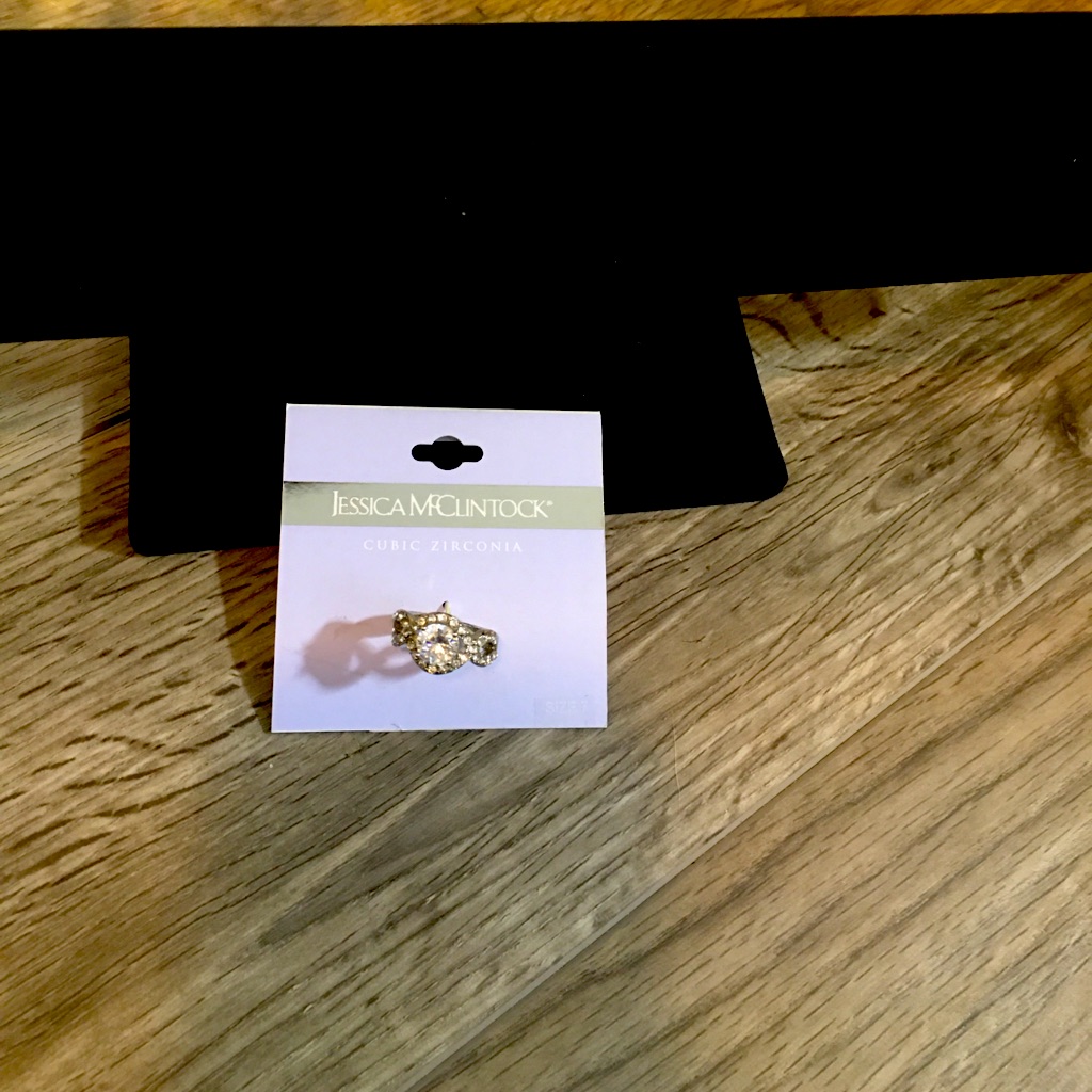 Jessica Mcclintock Silver Cubic Zirconia Ring